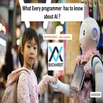 What Every Programmer has to know about AI ?