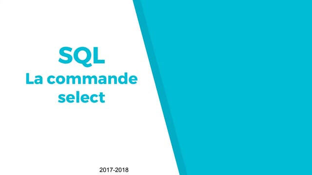 Presentation sql