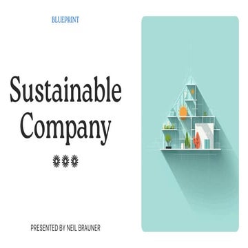 The Blueprint for Building a Sustainable and Scalable Company | PDF