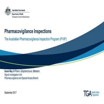 Presentation: The Australian Pharmacovigilance Inspection Program (PVIP)