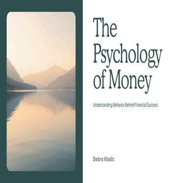 The Psychology of Money: Why Financial Success Is 80% Behavior and 20% ...