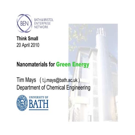 T Mays Presentation - Think Small Event