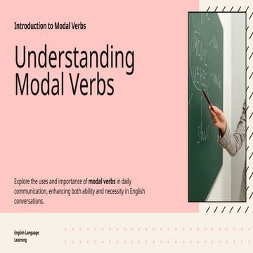 Presentation Understanding Modal Verbs Pptx