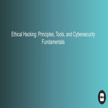 Ethical Hacking and Cyber Security for Beginners