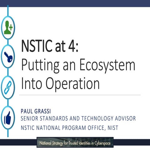 US Government’s Position on FIDO within NSTIC