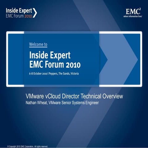 Presentation   v mware v-cloud director technical overview