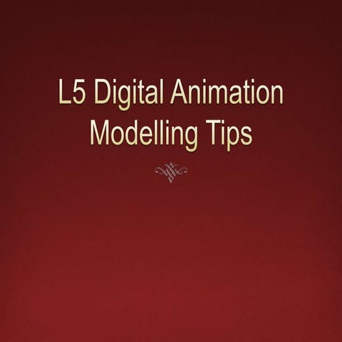 Presentation Char modelling tips