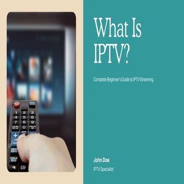 🌐 What Is IPTV and Why It’s the Future of Streaming in 2026 | PDF
