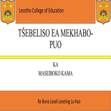 Tšebeliso ea mekhabo-puo
