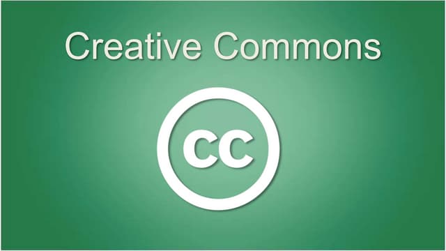TMP100 U01: Creative Commons