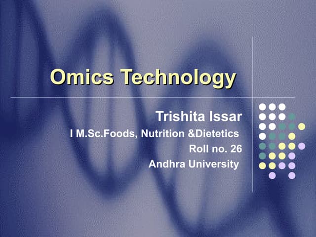 OMICS tecnology