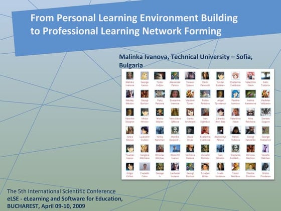 From Personal Learning Environment Building to Professional Learning Network ...