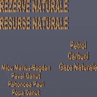 REZERVE NATURALE RESURSE NATURALE