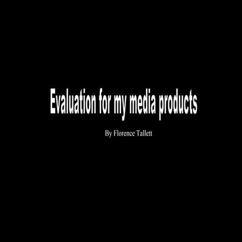 Media Evaluation | PPT