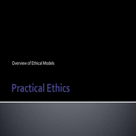 Ethical Models