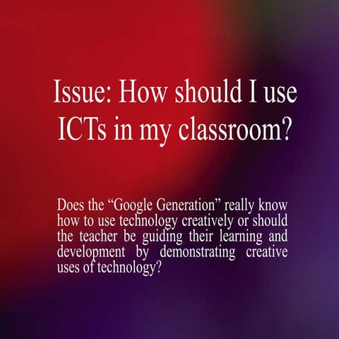 Using ICTs