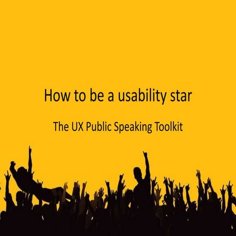 How to be a Usability Star