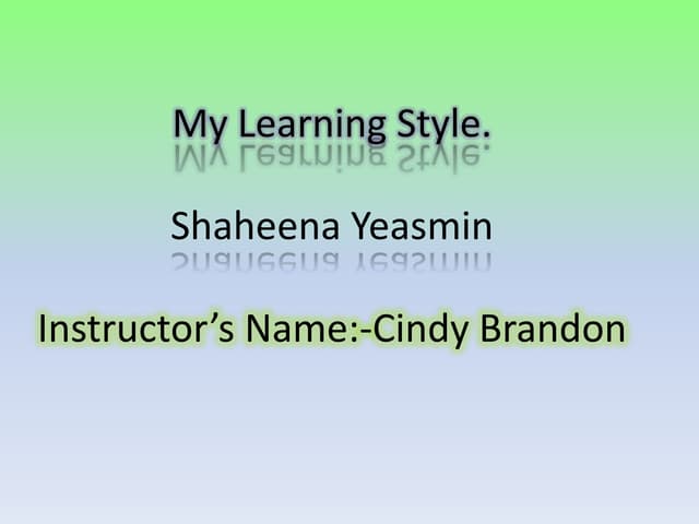 Presentation edited