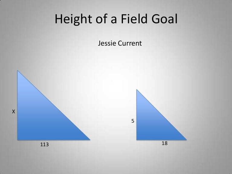 Height of the Field Goal