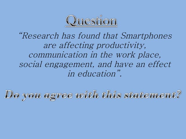 Smartphones Presentation