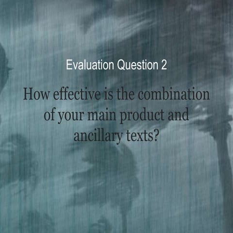 Evaluation Question 2