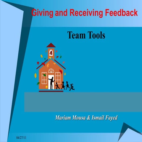 Giving and receiving feedback 2003