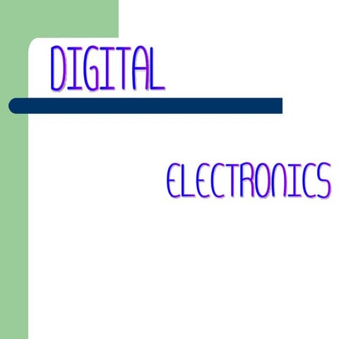 digital Electronics | PPT