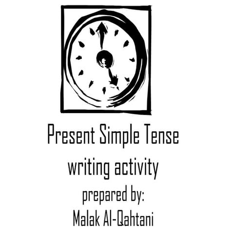 Present Simple Tense, Writing Activity