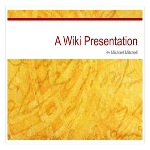 Wiki Presentation
