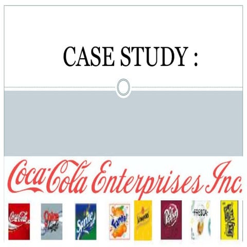 Case study:coca-cola going green