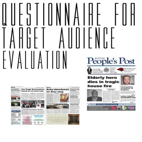 Questionnaire for Target Audience | PDF