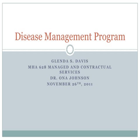 Disease Management