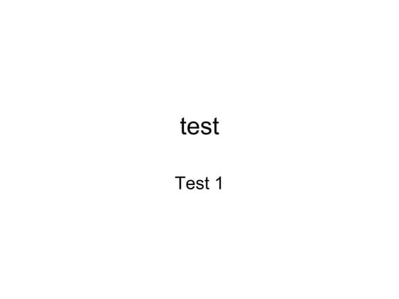 Slideshare test | PPTX
