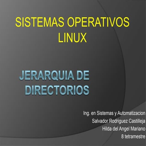 Linux - Jerarquia de Directorios
