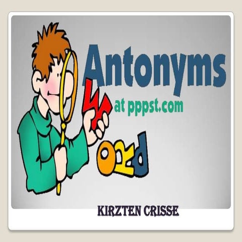 Antonyms | PPT