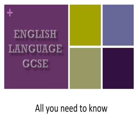 BHSC English GCSE Course
