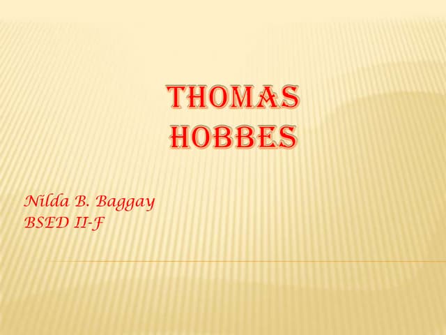 Thomas Hobbes