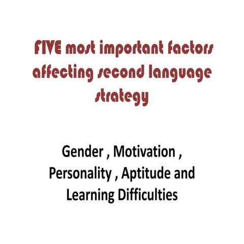 5 factors affecting LLS
