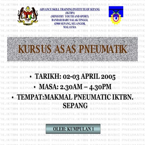 kursus asas pneumatik