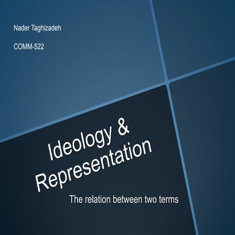 Ideology & representation in media 
