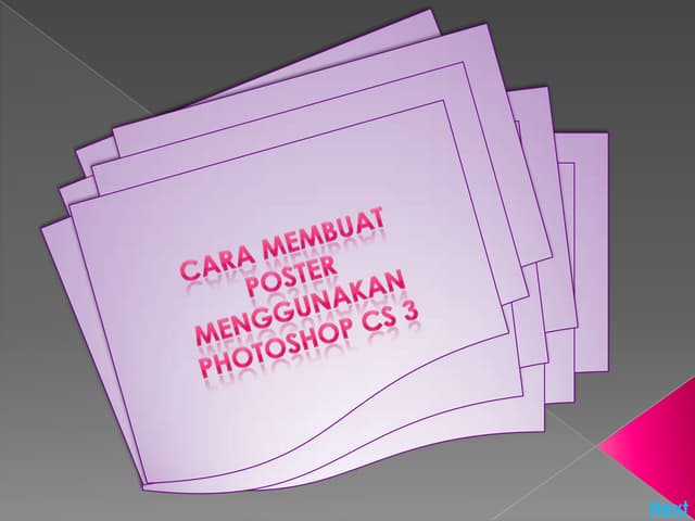 Cara Membuat Poster Dengan Photoshop Cs3