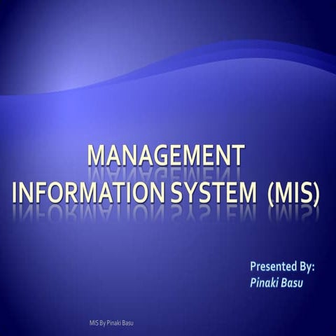 Management Information System | PPT