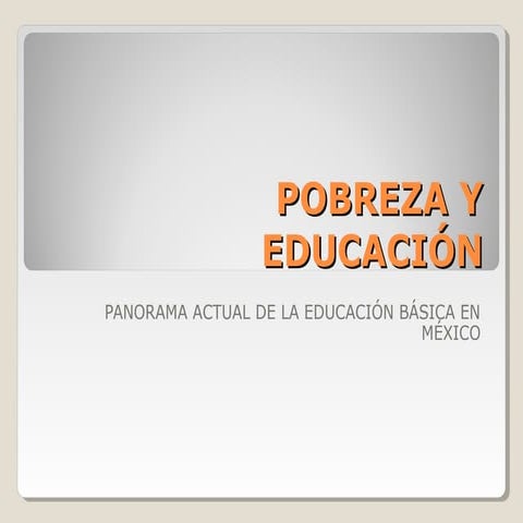La pobreza en el mundo | PPTX