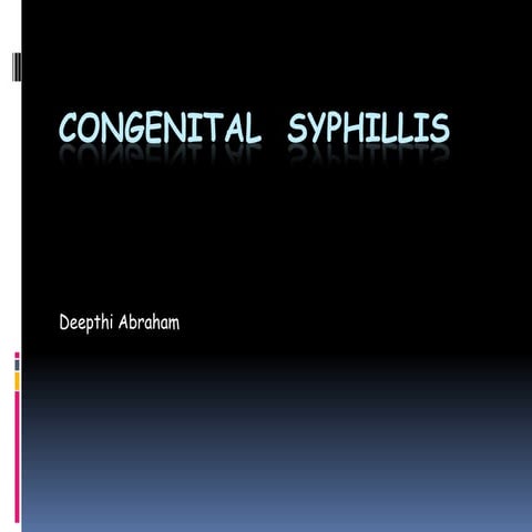 congenital syphilis