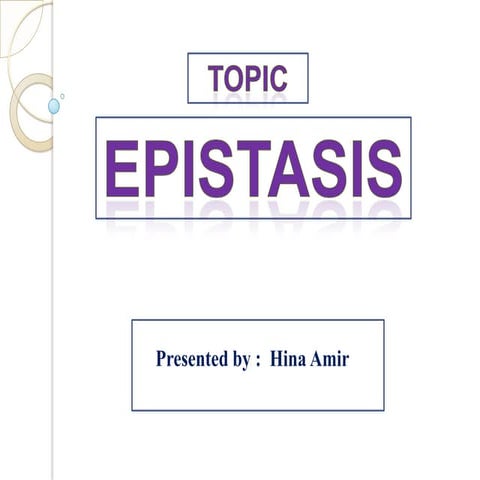 Epistasis