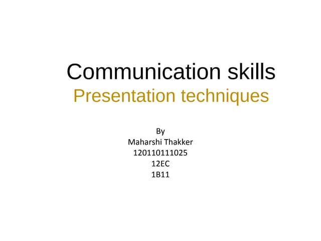 Presentation 1