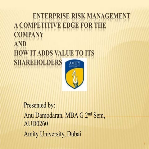 Enterprise Risk Management