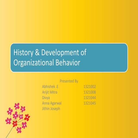 Organisational behaviour