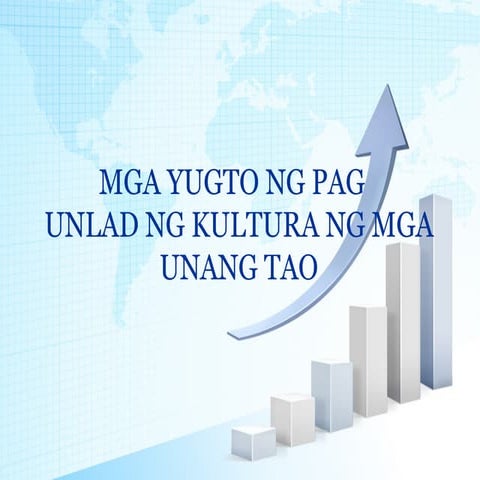 Mga Yugto ng Pag Unlad ng Kultura ng mga Unang Tao