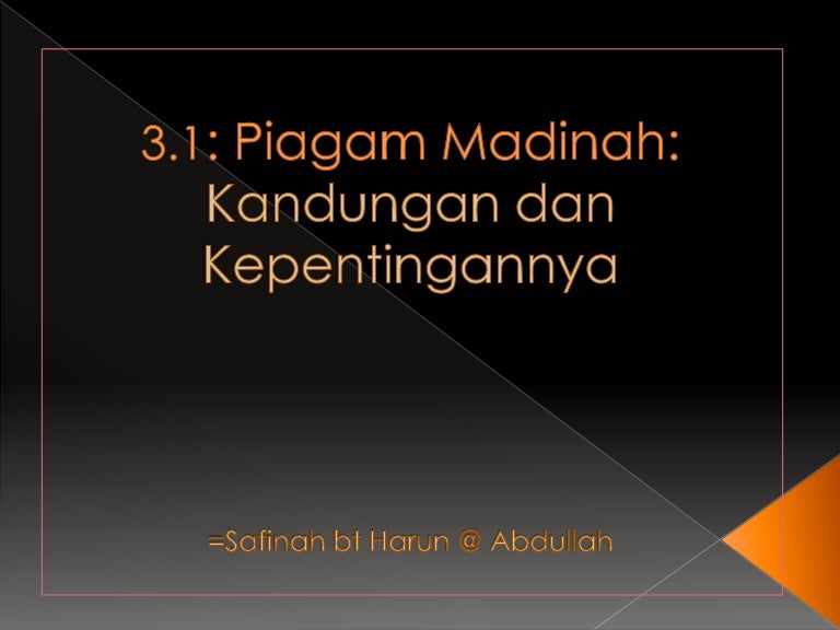 Piagam Madinah